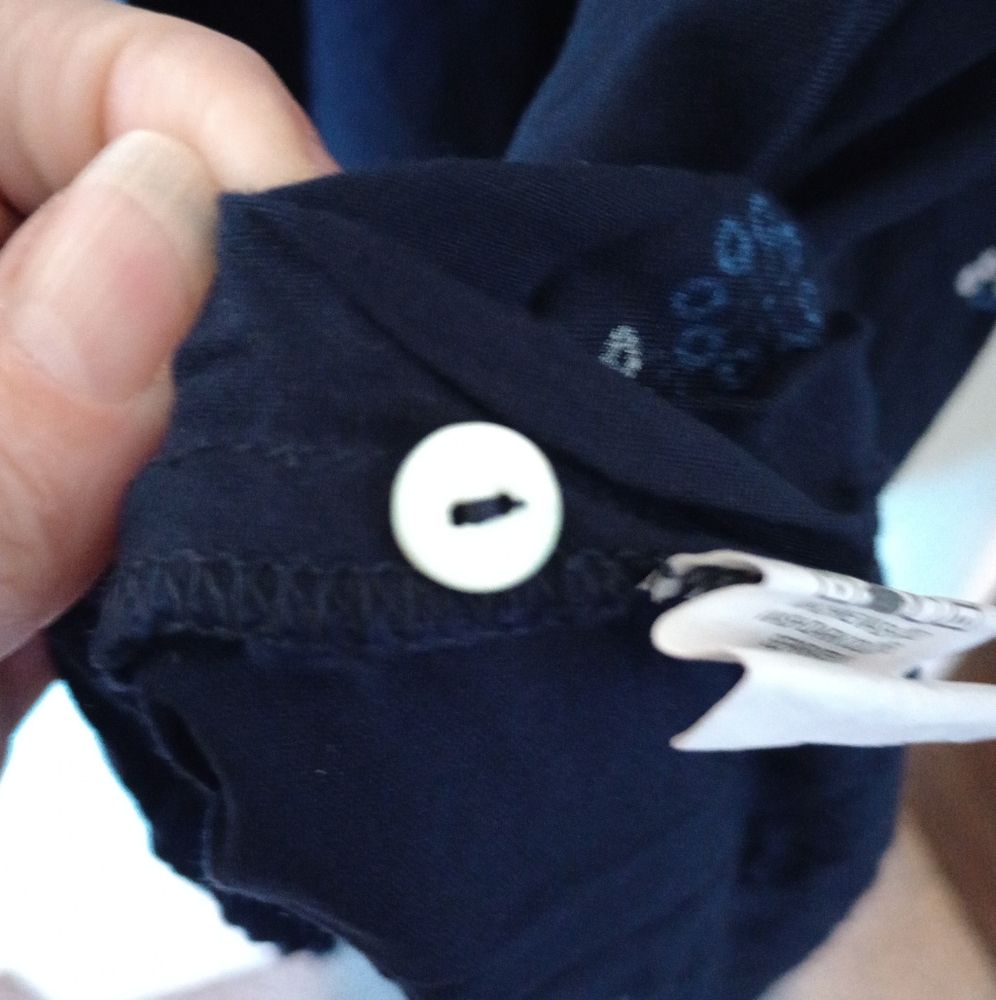 Sleeveless Navy Blue Midi Dress With Embroidered Floral Detailing Size Large - Picture 12 of 12